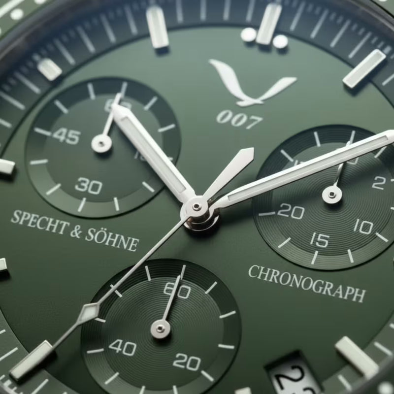 Mecanismo quartzo japonês Épure Green